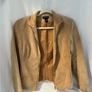 Ann Taylor Camel Suede Blazer